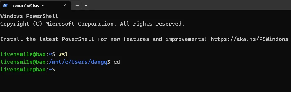 Mimic bash appearance